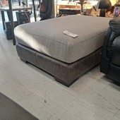 Braxton Ottoman Graphite/grey