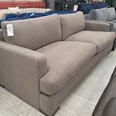 Oslo 3.5 Seater Couch Grey/Mocha Fabric