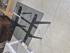 Alto Smoke Glass Top Lamp Table
