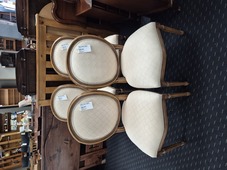 Padded Cream Chairs 