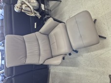 Dawson Leather Chair & Footstool (2 Available)