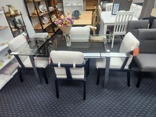 GLASS DINING TABLE