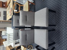 DINING CHAIR MACY FABRIC CHARCOAL