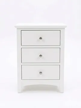 Jessica 3 Drawer Bedside