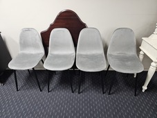 Grey Velvet Dining Chair
