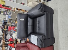 Syros Black Leather Chair