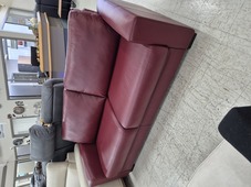 Burgandy Leather 2 Seater