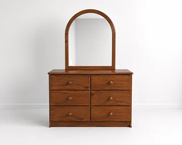 Kingston Dresser with Mirror | Pine