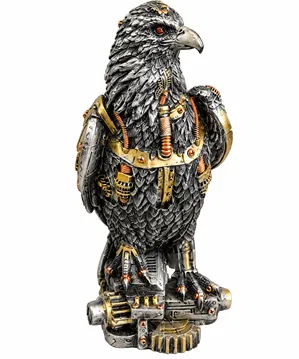 Sitting crow steampunk