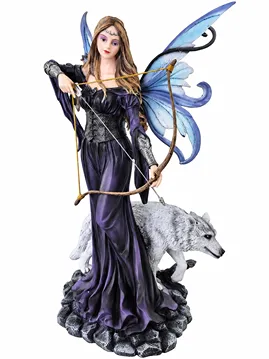 Fairy Warrior with Wolf