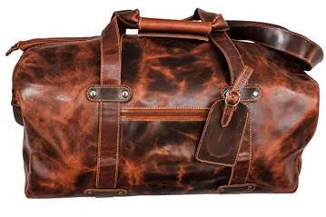 Leather overnight duffle bag Munich