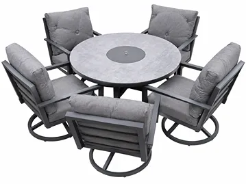 Outdoor set Jamison chill & chat table / 4chairs