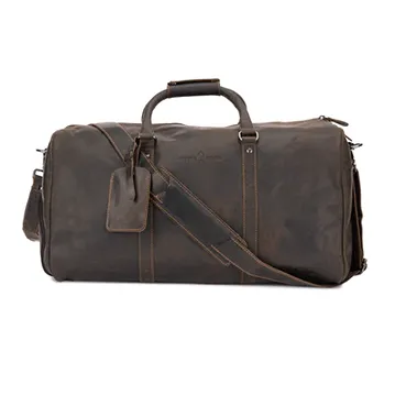 Leather overnight bag Milan - Sandal