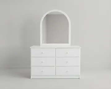 Kingston Dresser with Mirror | White