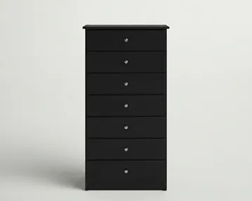 Kingston 7 Drawer Lingerie | Black