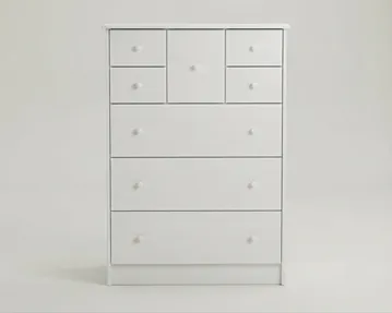 Kingston 8 Drawer Scotch Chest | White