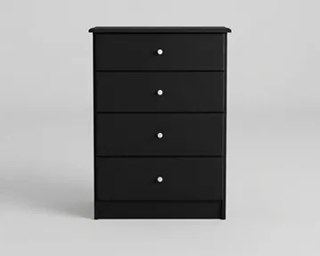Kingston 4 Drawer Tallboy | Black