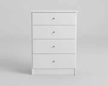 Kingston 4 Drawer Tallboy | White